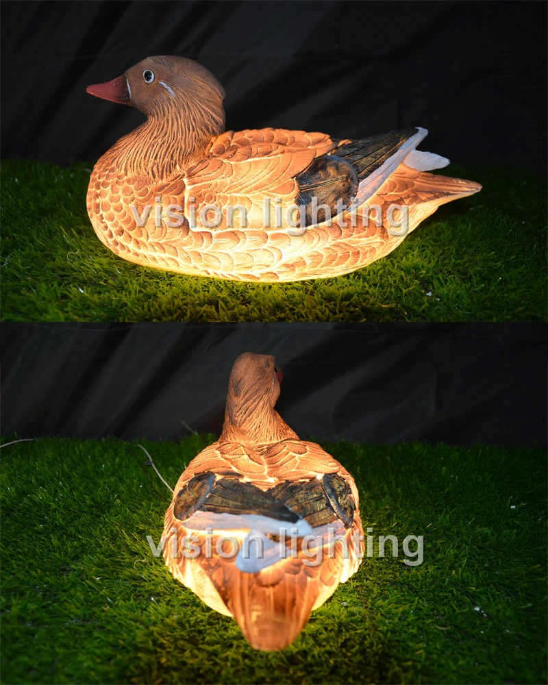 Holiday Decorative Outdoor Park Garden Decor Lighting Mandarin Duck Lights