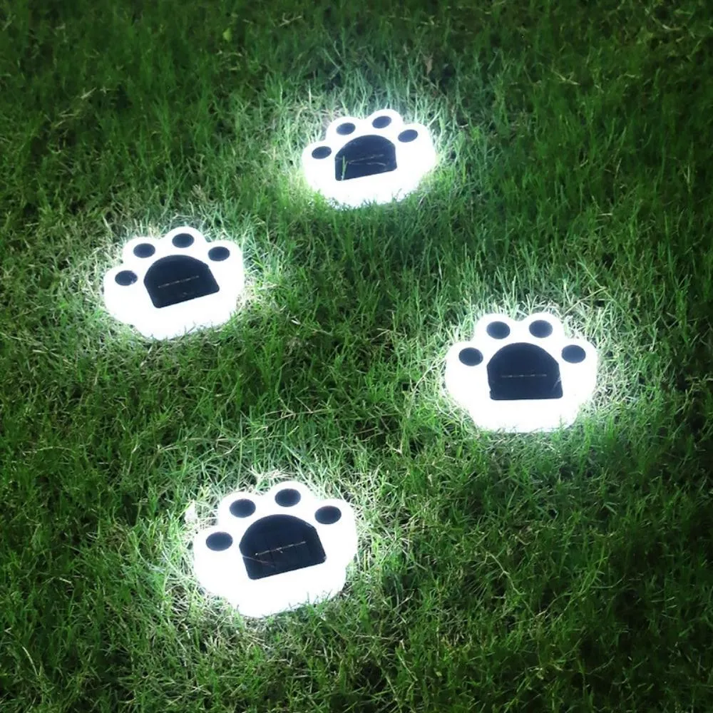 Solar Lawn Lamp Bear Palm Lamp LED Solar Garden Underground Lights Bear Claw Lawn Lamp Waterproof Garden Path Fence Lamp Bl20511