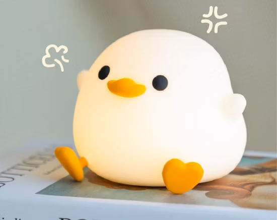 Nuevo Lámpara de mesa de silicona creativa con temporizador recargable para dormitorio, luz